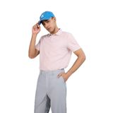 DeFacto Standart Fit Polo Yaka Sporcu Kısa Kollu Tişört, S, E9351AX25AU, Mor-PR345, Erkek