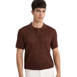 DeFacto Standart Fit Polo Yaka Triko Kısa Kollu Tişört, M, C9582AX25SM, Kahve-BN192, Erkek