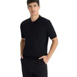 DeFacto Standart Fit Polo Yaka Triko Kısa Kollu Tişört, XL, F4947AX25AU, Siyah-BK27, Erkek