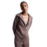DeFacto Standart Fit Skuba Dalgıç Hırka, S, G4214AX26SP, Kahve-BN576, Kadın