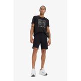 Defacto Standart Fit Sporcu Kısa Paça Şort, S, B1170AX25SP, Siyah, Erkek