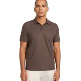 DeFacto Standart Fit Sporcu Polo Yaka Kısa Kollu Tişört, XL-XXL, E9351AX26SP, Kahve-BN151, Erkek