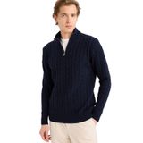 DeFacto Standart Fit Triko Kazak, 2XL, G6389AX25CW, Lacivert-NV64, Erkek