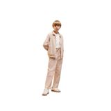 DeFacto Standart Paça Pantolon Erkek Çocuk, 8-9 Yaş, D7684A825SP, Bej-BG387, Erkek Çocuklar