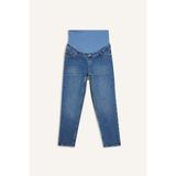 DeFacto Straıght Fıt Beli Lastikli Bilek Boy Jean Yıkamalı Hamile Pantolon H2077AX26SM