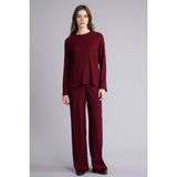 DeFacto Straight Fit Bürümcük Pantolon, M, E9890AX25AU, Bordo-BR160, Kadın