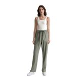 DeFacto Straight Fit Çift Cepli Yüksek Bel Düz Paça Modal Kumaş Pantolon, 40, TYC5F14B4598739300, Yeşil-GN460, Kadın
