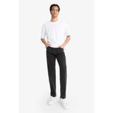 DeFacto Straight Fit Düz Paça Jean Pantolon, 28, E9101AX25AU, Siyah-NM40, Erkek