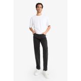 DeFacto Straight Fit Düz Paça Jean Pantolon, 32, E9101AX25AU, Siyah-NM40, Erkek