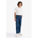 DeFacto Straight Fit Düz Paça Jean Pantolon Erkek Çocuk, 7/8 Yaş (128cm), F8430A826SM, Mavi, Erkek Çocuk
