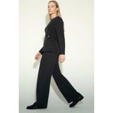 DeFacto Straight Fit Düz Paça Pike Pantolon, M, G2918AX26SP, Antrasit, Kadın