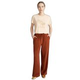 DeFacto Straight Fit Geniş Paça Pantolon, 38, G9164AX26SP, Kahve-BN312, Kadın