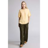 DeFacto Straight Fit Geniş Paça Pantolon, 42, G9164AX26SP, Haki-KH211, Kadın