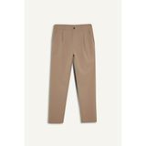 DeFacto Straight Fit Pileli Cepli Düz Paça Vizon Erkek Pantolon F7140AX/BG315