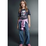 DeFacto Straight Wide Geniş Paça Jean Pantolon Kız Çocuk G4654A826SM - Mavi-NM28 - 8 - 9 Yaş