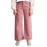 DeFacto Straight Wide İspanyol Paça Gabardin Pantolon Kız Çocuk, 5-6 Yaş, G0602A826SP, Bordo-BR94, Kız çocuk