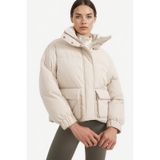 Defacto Su Geçirmez Oversize Fit Çıtçıtlı Şişme Bej Kadın Mont E9266ax/bg779 Bej
