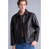 DeFacto Su Geçirmez Regular Fit Polo Yaka Astarlı Çıtçıt Kapamalı Cepli Suni Deri Mont H2233AX26AU - 2XL - Kahve-BN338