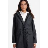 DeFacto Su Geçirmez Suni Deri Yağmurluk, XL, E8575AX25WN, Siyah-BK27, Kadın