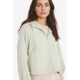 DeFacto Su İtici Kapüşonlu Crop Yağmurluk, XL, E8546AX25AU, Yeşil-GN1199, Kadın