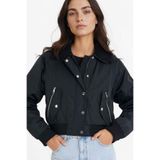 DeFacto Su İtici Regular Fit Polo Yaka Crop Fermuarlı Mont E8699AX25AU