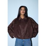 DeFacto Su İtici Regular Fit Süet Mont G0769AX26SP - Kahve-BN530