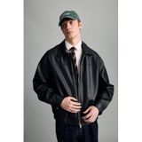 DeFacto Su İtici Suni Deri Mont, 2XL, G0193AX25WN, Siyah-BK27, Erkek