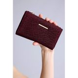 Defacto Süet Cüzdan, Std, G9524AXNS, Bordo, Kadın