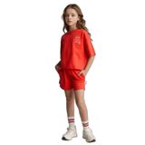 DeFacto Sweatshirt Kumaşı 2'li Takım Kız Çocuk, 5/6 Yaş (116cm) Kırmızı