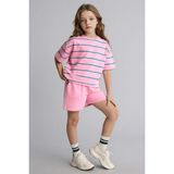 DeFacto Sweatshirt Kumaşı 2'li Takım Kız Çocuk H7876A826SM - 8 - 9 Yaş - Pembe-PN82
