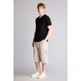 DeFacto T4693AZ26SM Gri-GR210 Erkek Relax Fit Sweatshirt Kumaşı Uzun Şort