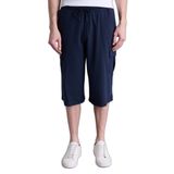 DeFacto T4693AZ26SM Lacivert-NV241 Erkek Relax Fit Sweatshirt Kumaşı Uzun Şort