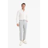Defacto T6317azgr377 Gri Jogger Fit Cepli Esnek Kumaş Düz Paça Pantolon