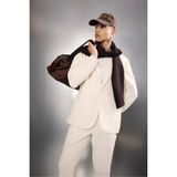 DeFacto Teknik Kumaş Blazer Ceket, L, TYC0F3735D420935807650600, Bej-BG281, Erkek