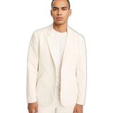 DeFacto Teknik Kumaş Blazer Ceket, M, TYC0F3735D420935807650600, Bej-BG281, Erkek