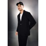 DeFacto Teknik Kumaş Blazer Ceket, S, G4226AX26SP, Siyah-BK81, Erkek