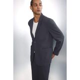 DeFacto Teknik Kumaş Blazer Ceket, XL, G4226AX26SP, Antrasit-AR214, Erkek