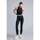 DeFacto Toparlayıcı Yüksek Bel Esnek Kumaş Basic Sporcu Tayt B4147AX26AU - XL - Siyah-BK81