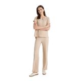 DeFacto Traditional Wide Leg Pantolon, M, C0200AX24SP, Bej-BG775, Kadın