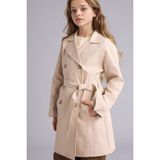 DeFacto Trençkot Kız Çocuk, 5/6 Yaş (116cm), F9733A826SP, Bej, girls