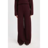 DeFacto Triko Pantolon Regular Fit Beli Lastikli Cepli Düz Basic Düz Paça D7511AX24WNBR171