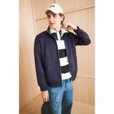 DeFacto Ultra Yumuşak Slim Fit Dik Yaka Astarlı Fermuarlı Cepli Süet Mevsimlik Mont D1524AX25AU