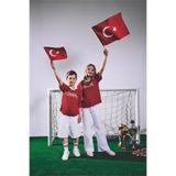 DeFacto V Yaka Kısa Kollu Türkiye Baskılı Kırmızı Tişört Kız Çocuk I1120A826SM