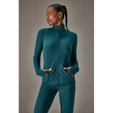 DeFacto Warmtech Slim Fit İçi Yumuşak Tüylü Hırka, XS, G4087AX25AU, Yeşil-GN1051, Kadın