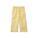 DeFacto Wide Leg 3D Poplin Pantolon Kız Bebek, 4-5 Yaş, H4737A526SM, Sarı-YL149, Kız bebek
