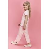 DeFacto Wide Leg Batik Fitilli Kaşkorse Pantolon Kız Bebek, 18-24 AY, H0681A5, PİNK, Kız bebek