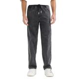 DeFacto Wide Leg Beli Bağcıklı Jean Pantolon, 30, G6335AX25AU, Antrasit-NM36, Erkek