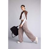 DeFacto Wide Leg Bilek Boy Sporcu Pantolon Kahve, L, F8232AX26SP, Kahve-BN490, Kadın