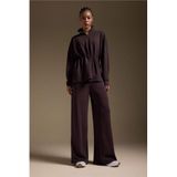 Defacto Wide Leg Cepli Geniş Paça Uzun Modal Sporcu Pantolon, S, G8988AX26SP, Kahve, Kadın