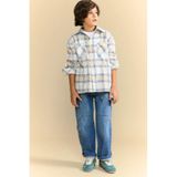 DeFacto Wide Leg Cepli Jean Pantolon Erkek Çocuk, 9-10 Yaş, G6165A826SP, Mavi-NM28, Erkek Çocuklar